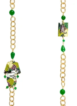 Collana Lebolina Kimono Verde