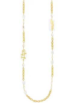 Collana Lebolina Mamma Plexi Trasparente Perla