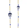 Collana Lebolina Teschio Blu