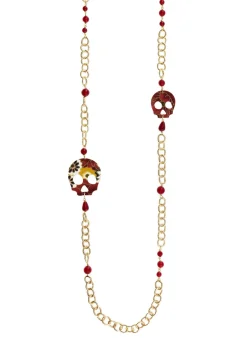 Collana Lebolina Teschio Rubino