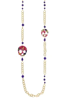 Collana Lebolina Teschio Viola