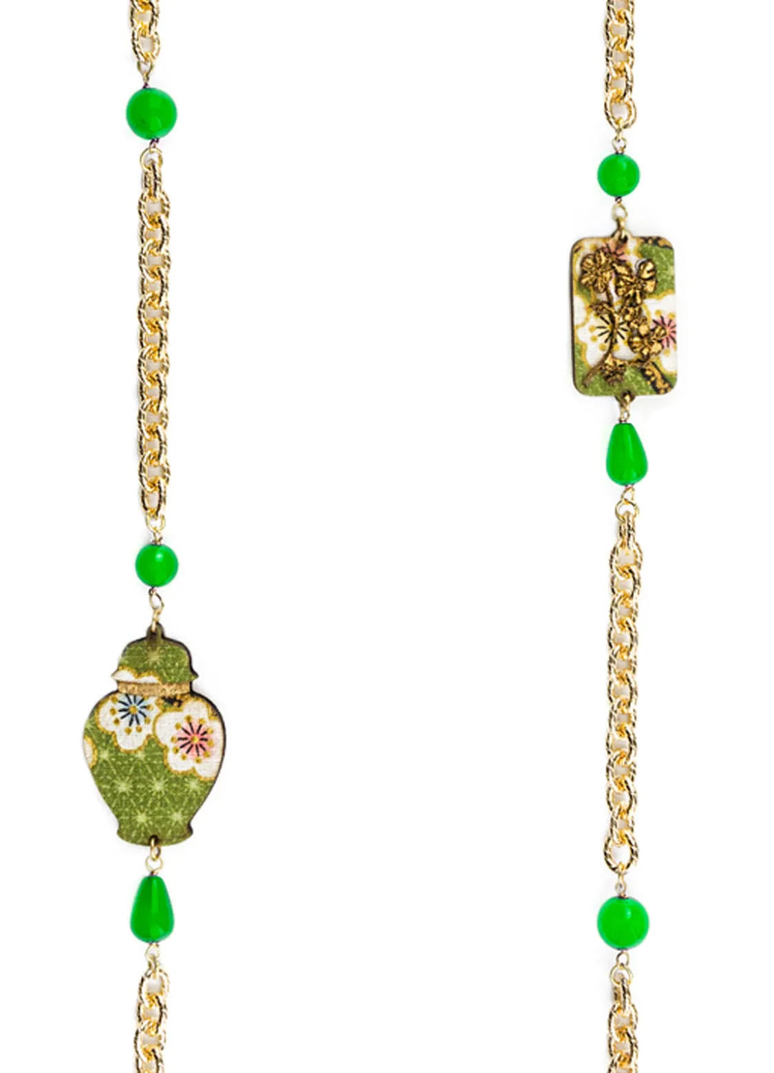 Collana Lebolina Vaso Verde