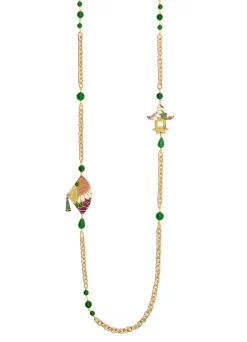 Collana Lebolina Ventaglio Verde
