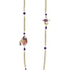 Collana Lebolina Ventaglio Viola