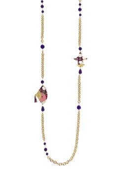 Collana Lebolina Ventaglio Viola