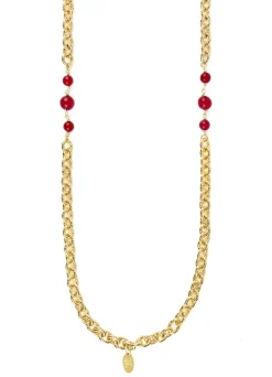 Collana Lebolina Ventaglio Rubino
