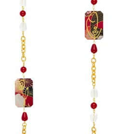 Collana Lebolina Viso E Fiore Rubino