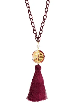 Collana Lu Nappa Bordeaux
