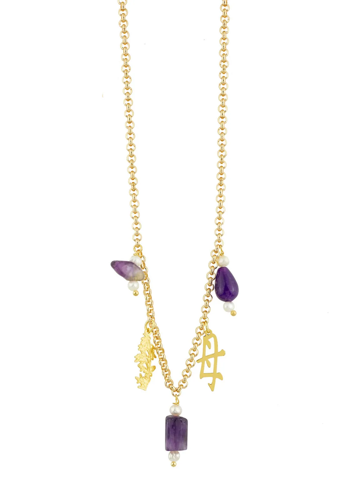 Collana Mamma Elementi Viola