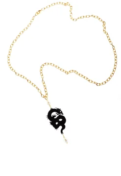Collana Mito Plexi Nero Perla