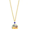 Collana Onda Tondo Blu