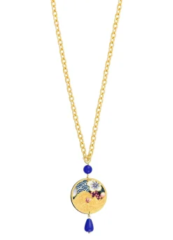 Collana Onda Tondo Blu