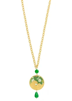 Collana Onda Tondo Verde