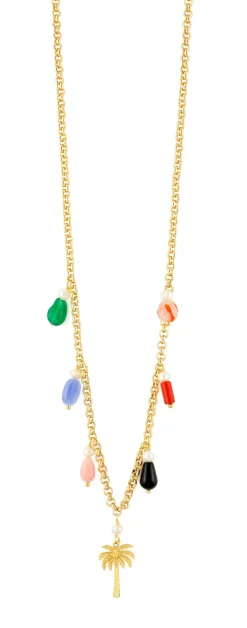 Collana Palma Elementi Colorati