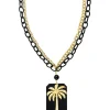 Collana Palma Plexiglass Nero
