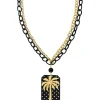 Collana Palma Pois Nero