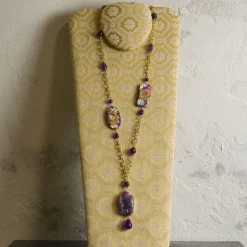 Collana Solo Io Carpa Koi Viola