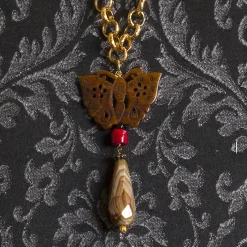 Collana Solo Io Fiore Di Loto Nero