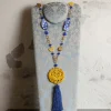 Collana Solo Io Fiori Blu
