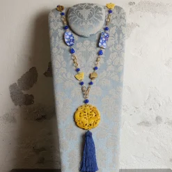 Collana Solo Io Fiori Blu