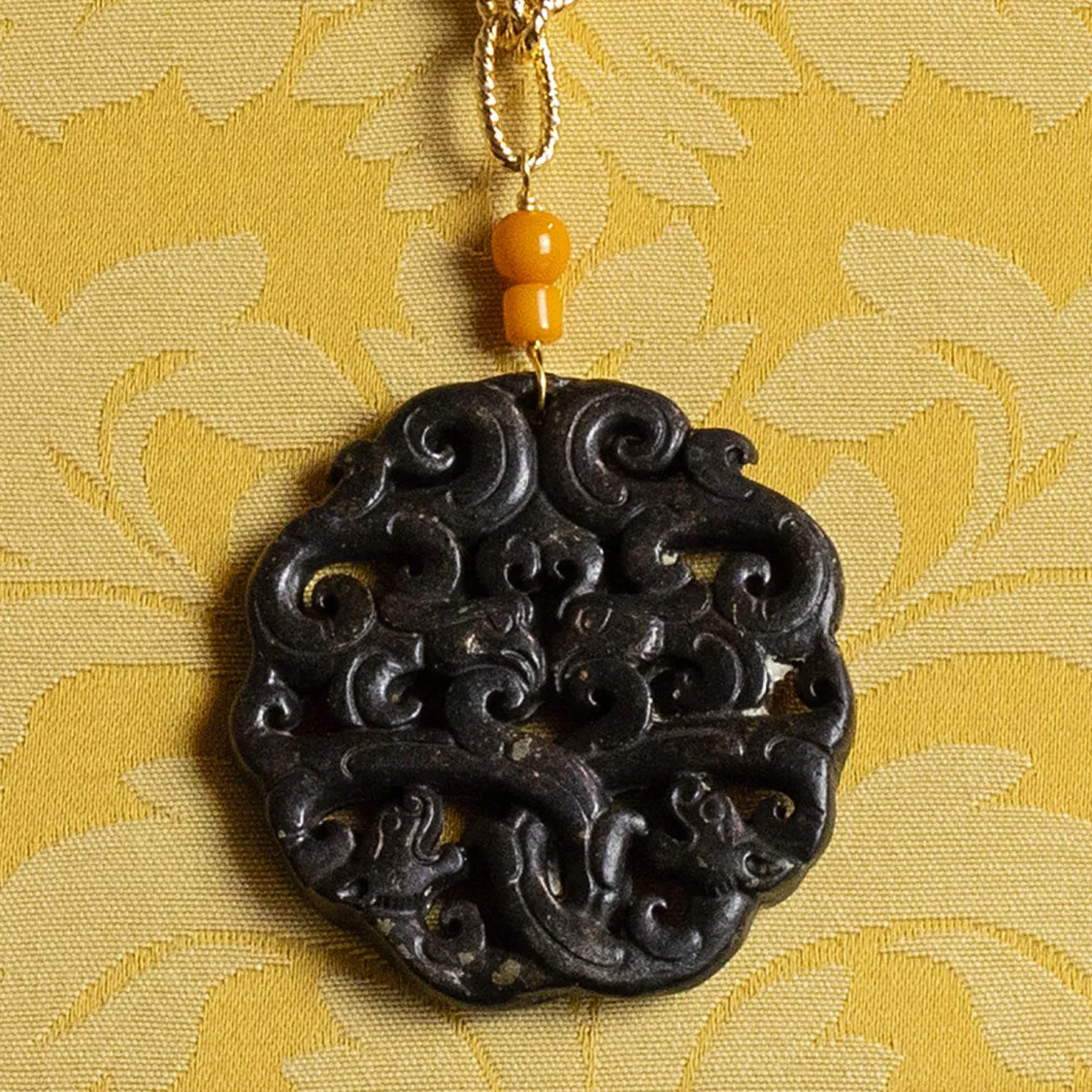 Collana Solo Io Fiori Nero