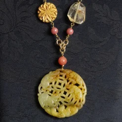 Collana Solo Io Fiori Rosa Sfumato