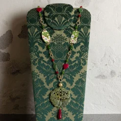 Collana Solo Io Fiori Verde
