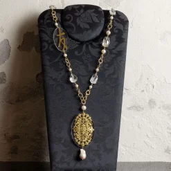 Collana Solo Io Kanji Amicizia Plexi Filigrana Ovale