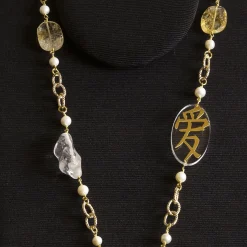 Collana Solo Io Kanji Amore Plexi Croce