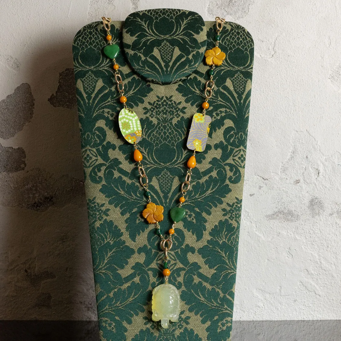 Collana Solo Io Tartaruga Verde