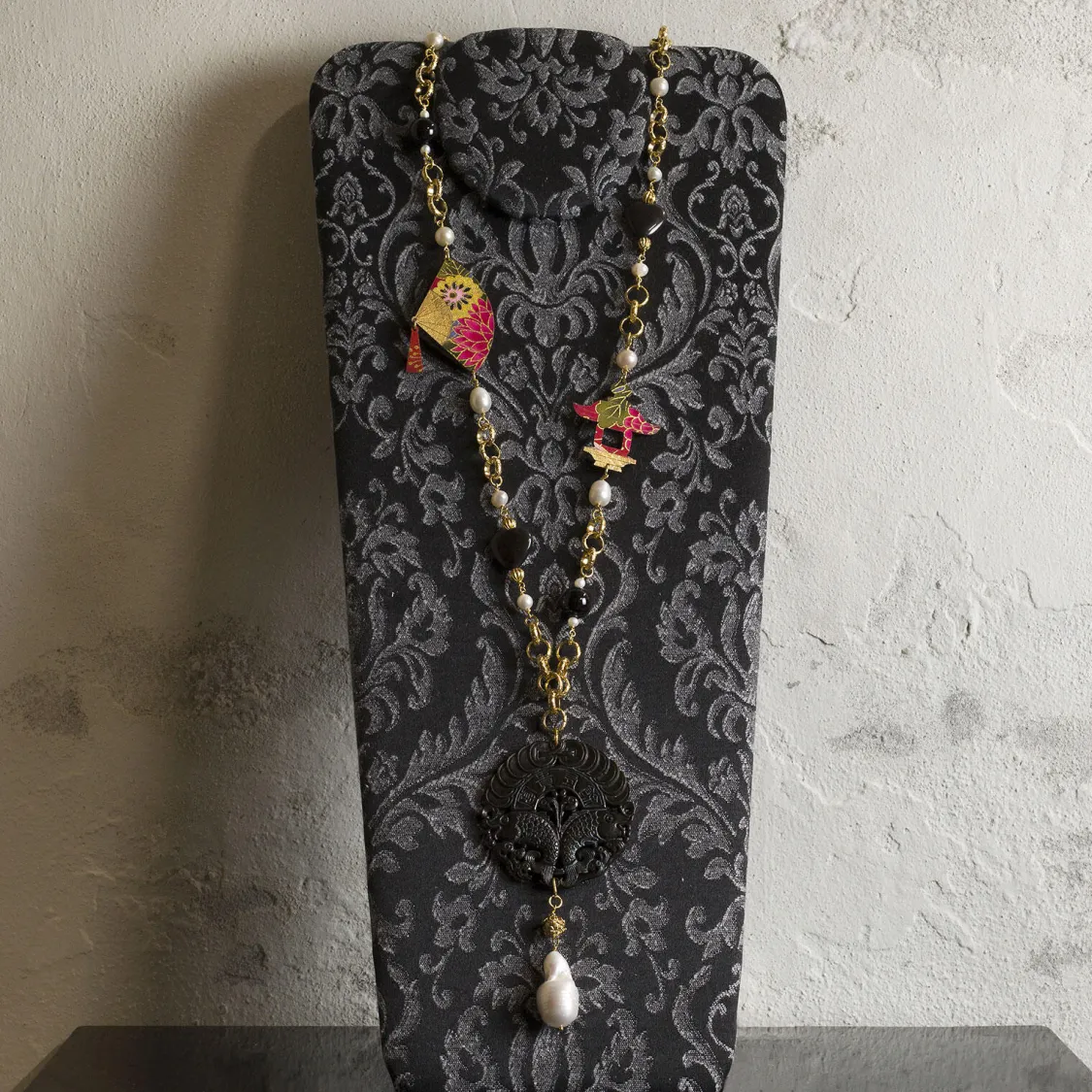 Collana Solo Io Ventaglio Nero