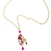 Collana Ventaglio Fucsia
