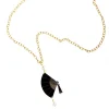 Collana Ventaglio Plexi Nero Perla