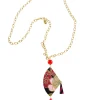 Collana Ventaglio Rubino