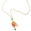 Collana Ventaglio Verde Oliva