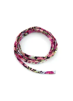 Nastro Tessuto Fiore Rosa E Fucsia