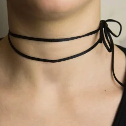 Nastro Tessuto Satin Nero