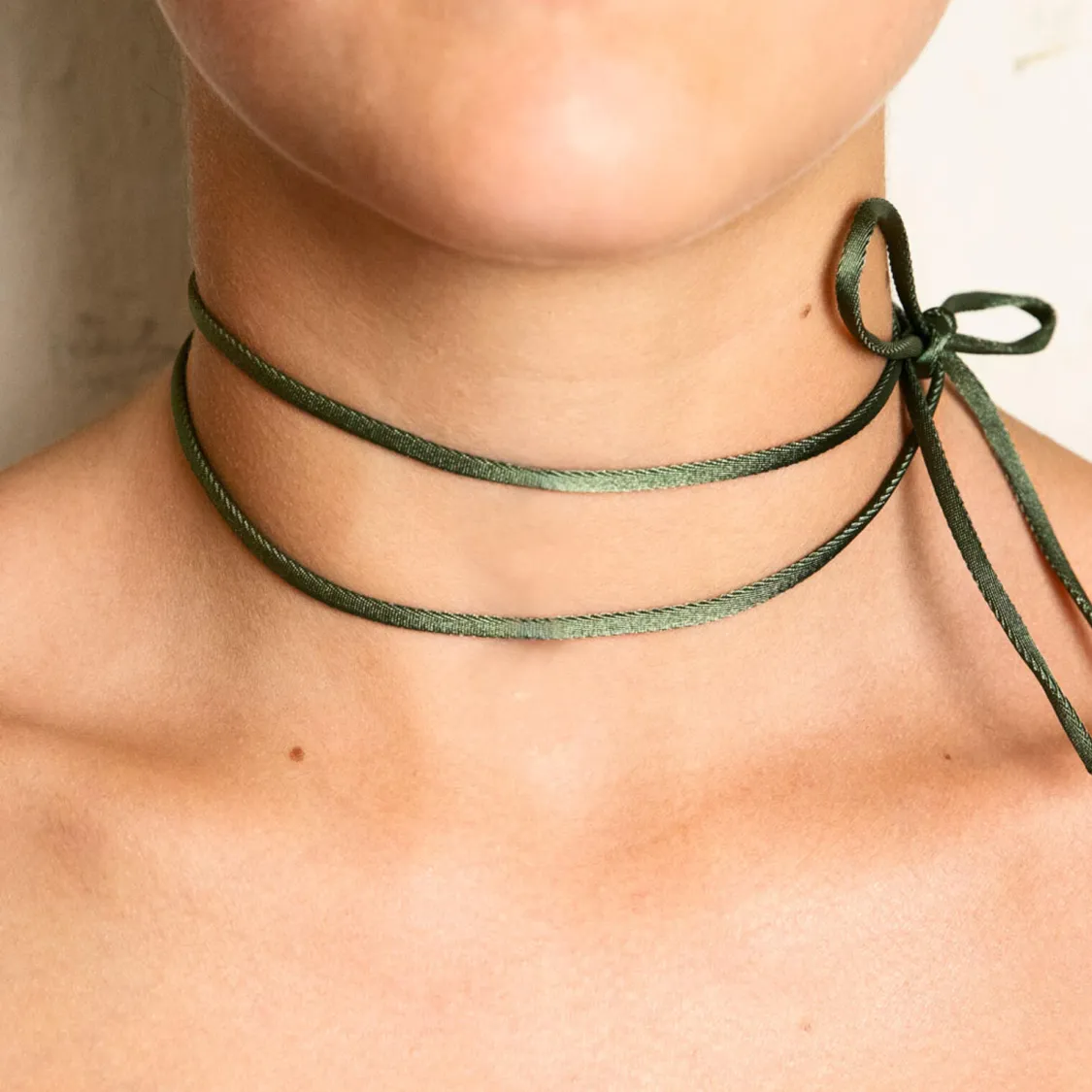 Nastro Tessuto Satin Verde Scuro