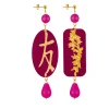 Orecchini Amicizia Fucsia