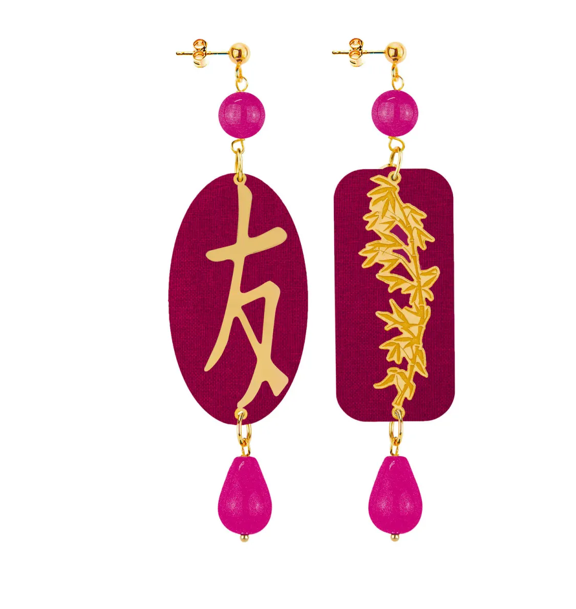 Orecchini Amicizia Fucsia