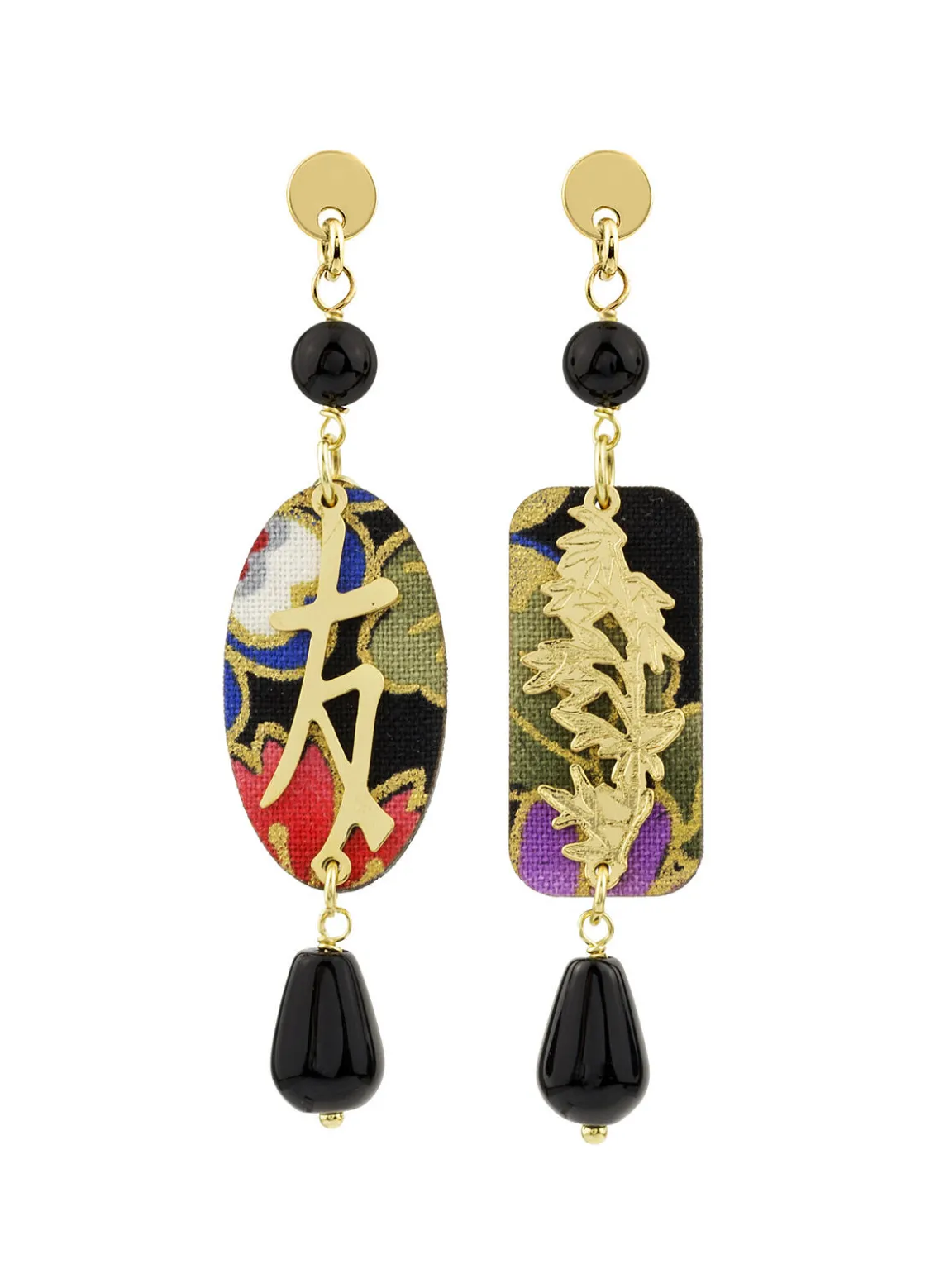 Orecchini Amicizia Mini Nero