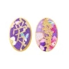 Orecchini Amore Clips Ovale Lilla