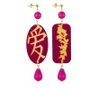 Orecchini Amore Fucsia