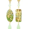 Orecchini Amore Mini Verde Giada