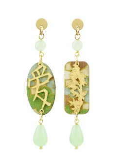 Orecchini Amore Mini Verde Giada