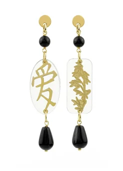 Orecchini Amore Plexi Mini Trasparente