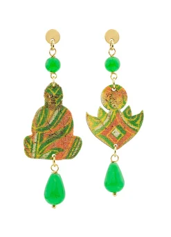 Orecchini Buddha Mini Verde