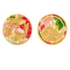 Orecchini Carpe Clips Tondo Fucsia