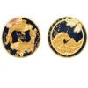 Orecchini Carpe Clips Tondo Blu