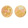 Orecchini Carpe Clips Tondo Rosa